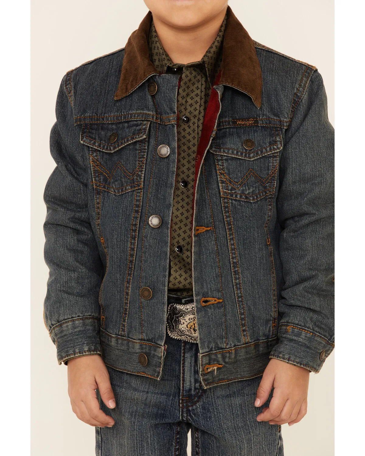 Product Name:  Wrangler Boys' Rustic Western Blanket Lined Jacket