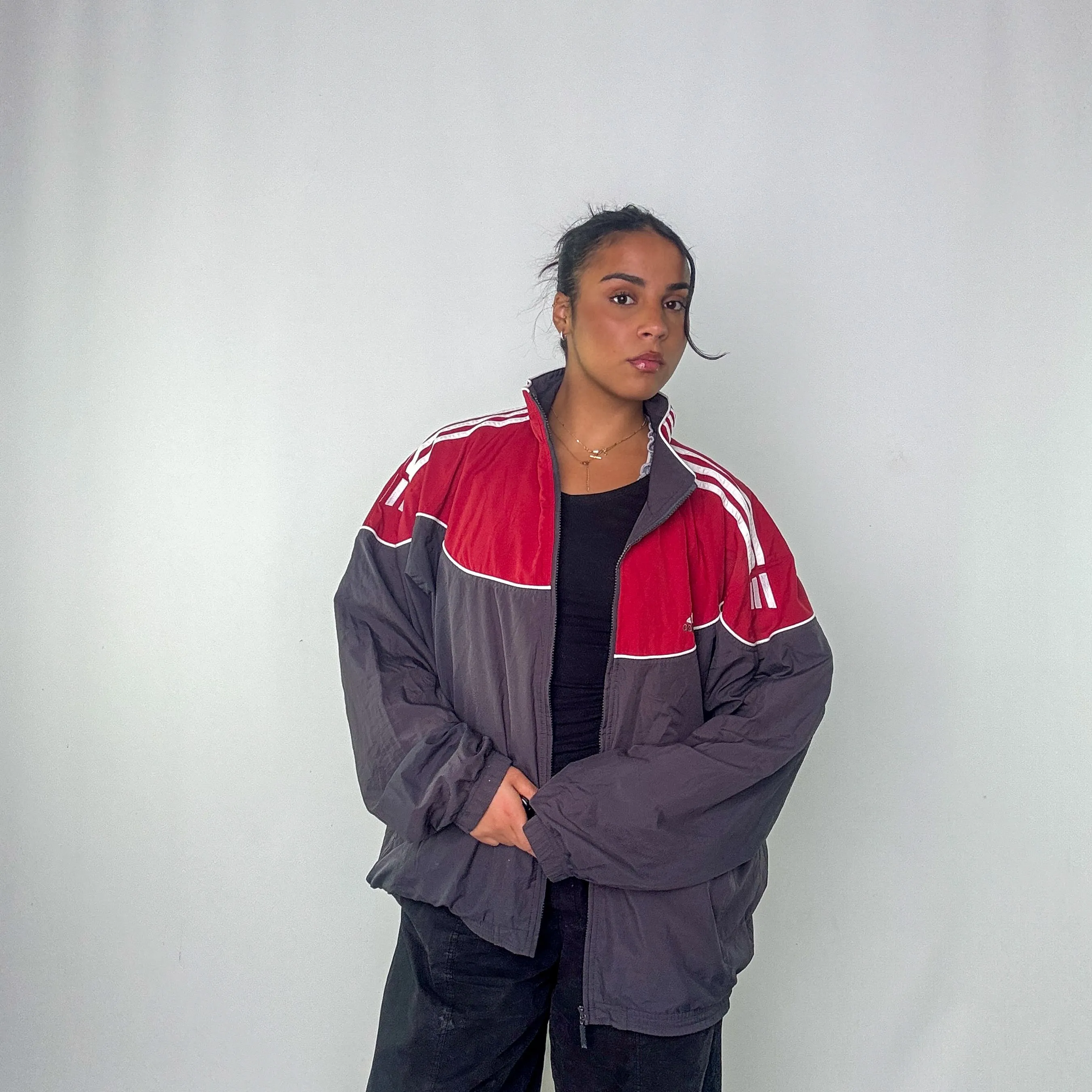 Red y2ks Adidas Track Jacket (XL)