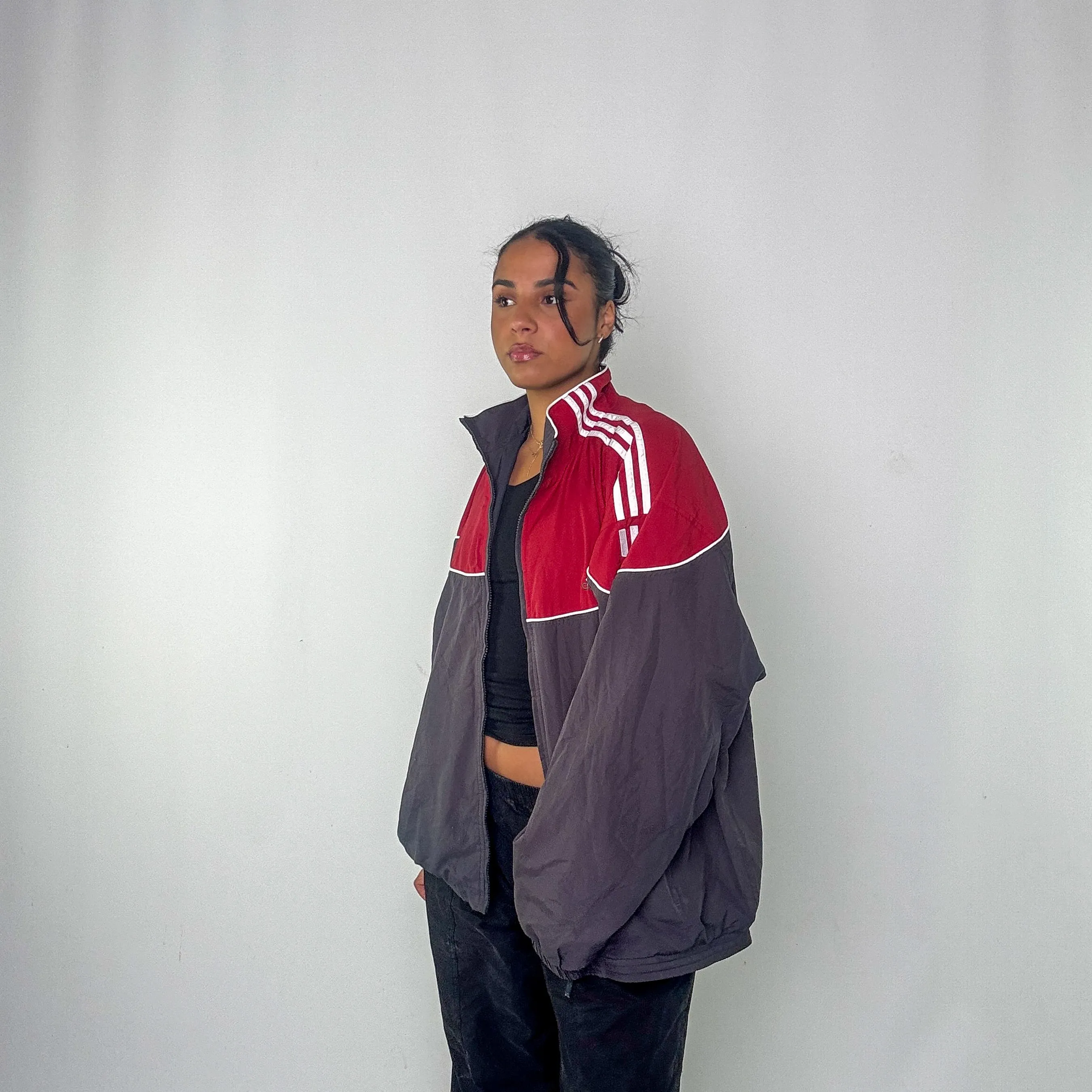 Red y2ks Adidas Track Jacket (XL)