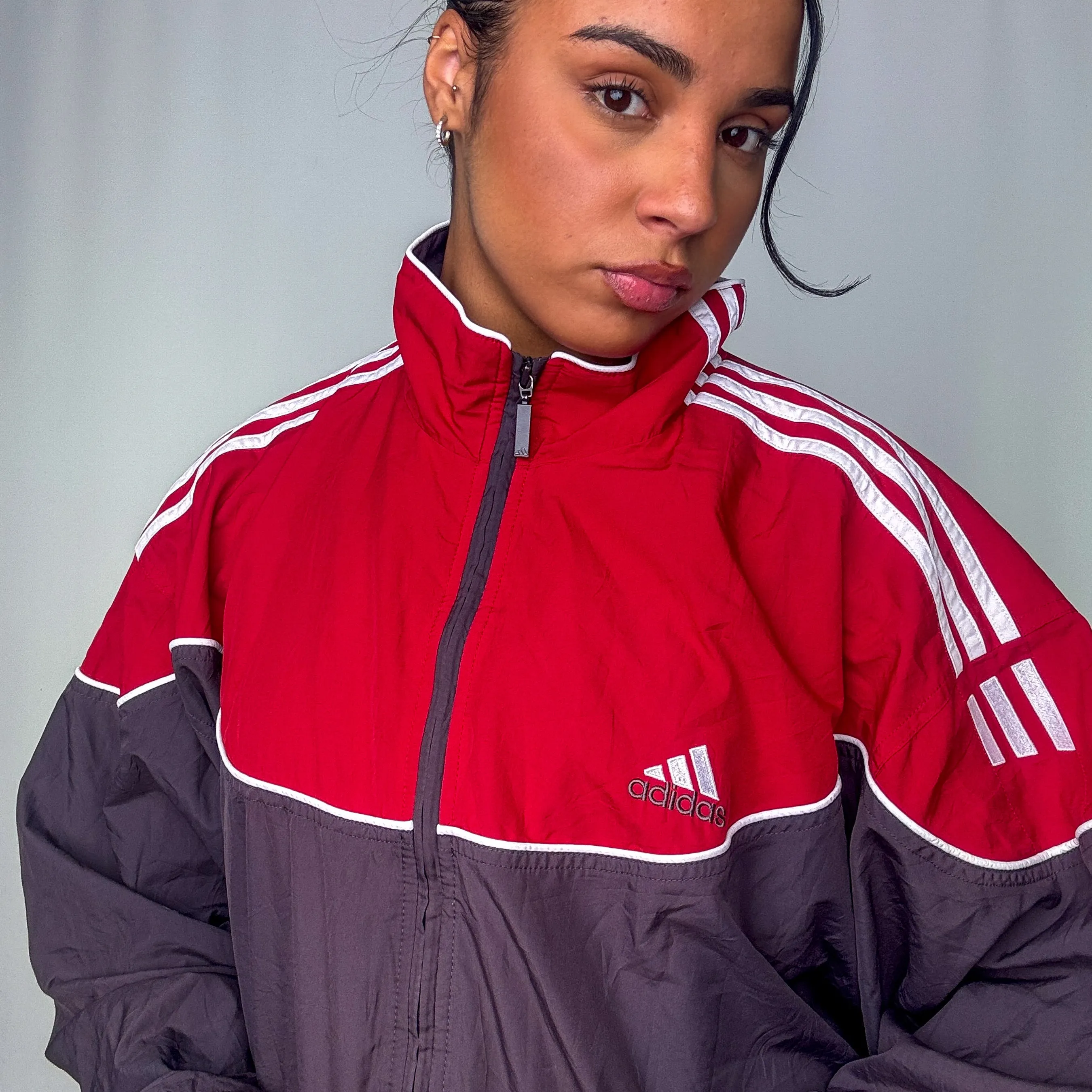 Red y2ks Adidas Track Jacket (XL)