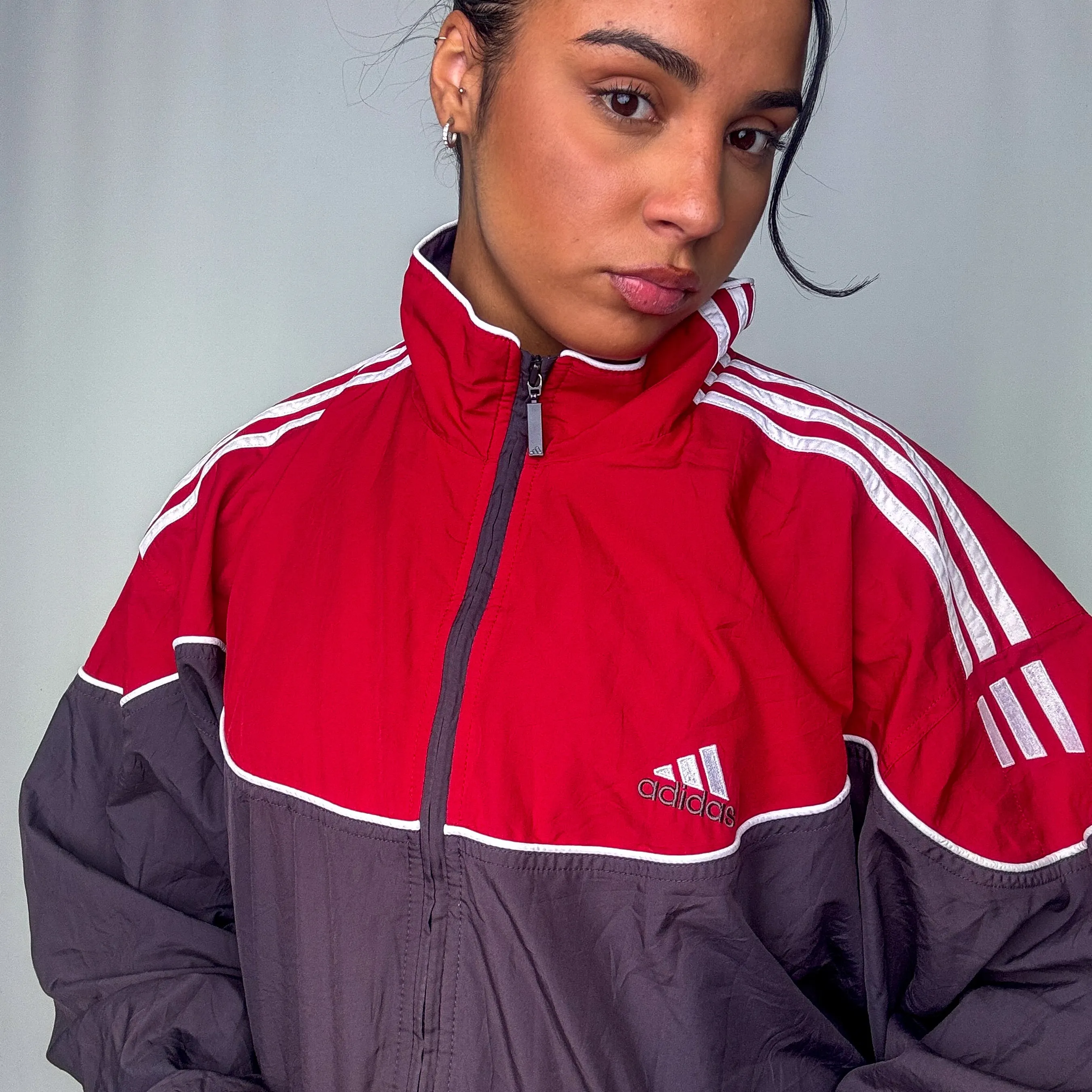 Red y2ks Adidas Track Jacket (XL)