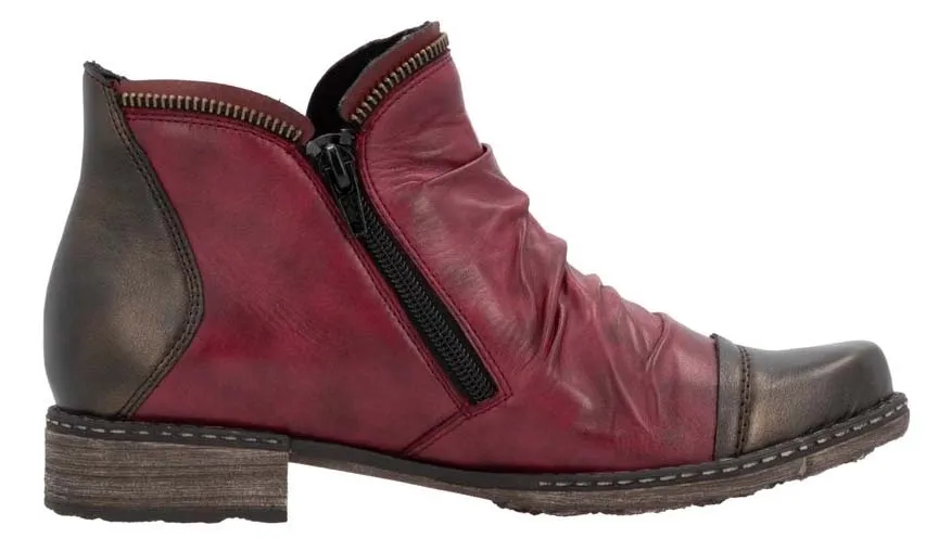 Remonte Red Side Zip Boot