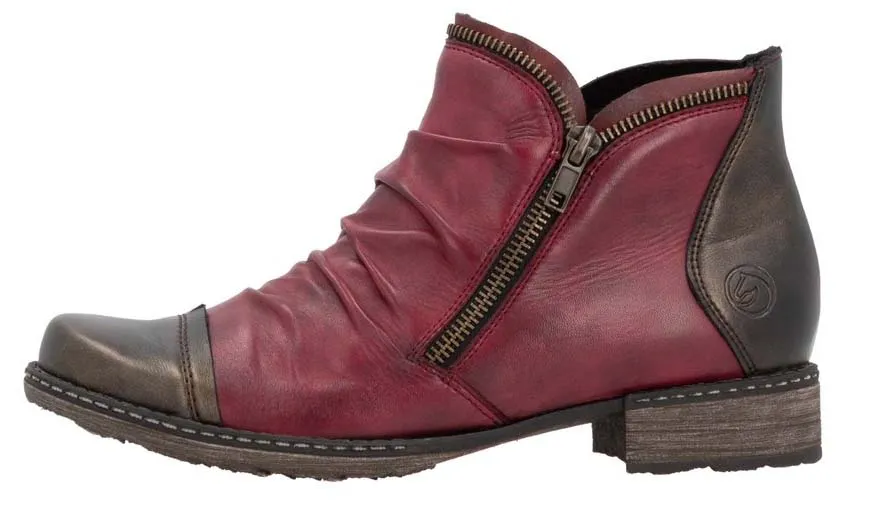 Remonte Red Side Zip Boot