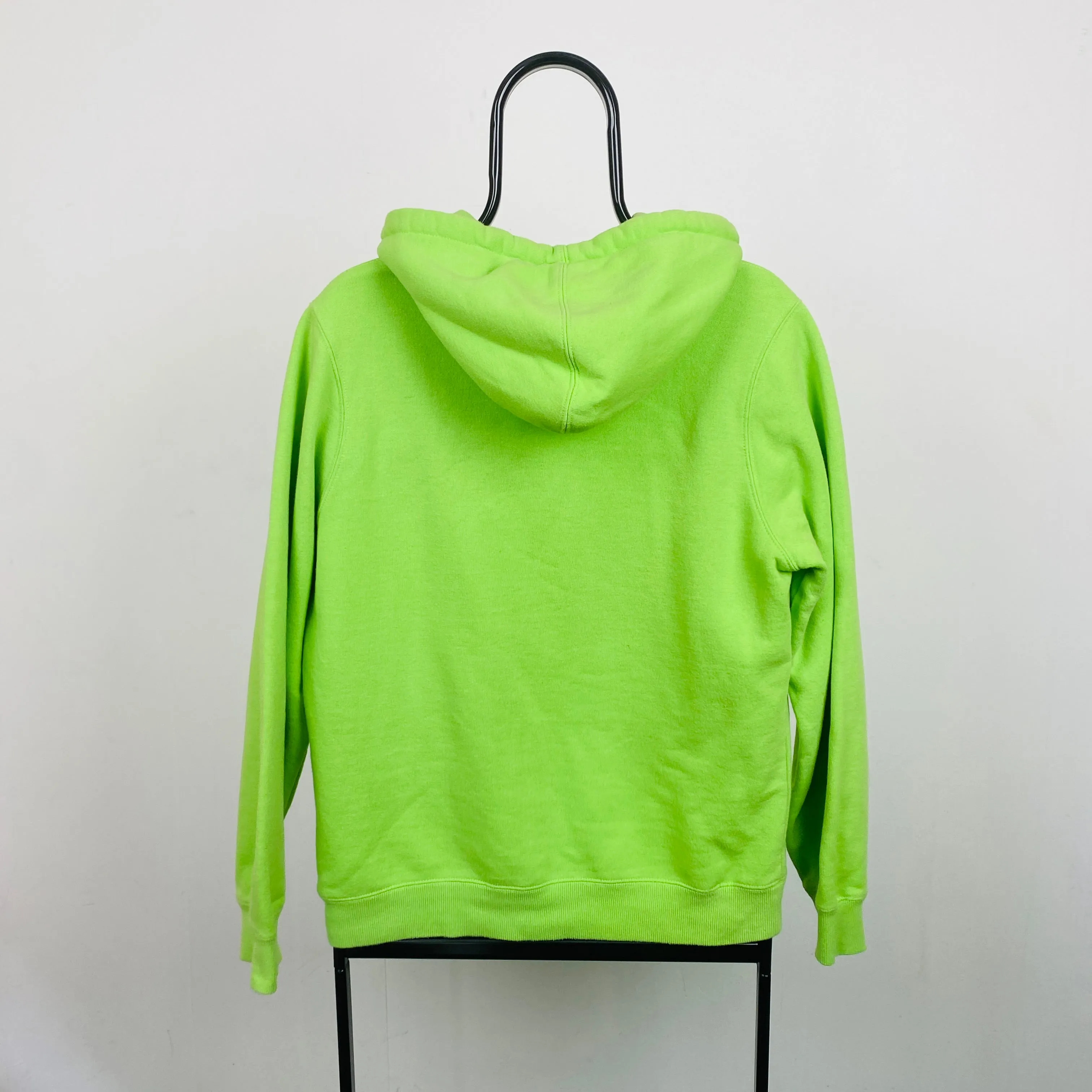 Retro 00s Stussy Hoodie Green Medium