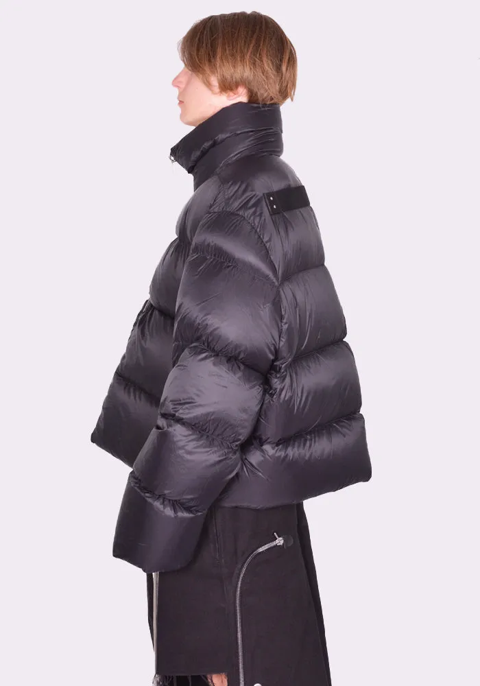 RICK OWENS MEN RU02D6745 NPD3 TURTLE JACKET BLACK (New Season FW24)