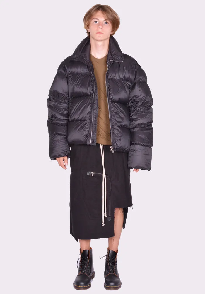 RICK OWENS MEN RU02D6745 NPD3 TURTLE JACKET BLACK (New Season FW24)