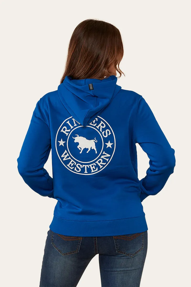 Ringers Western Signature Bull Women's Pullover Hoodie - Snorkel Blue