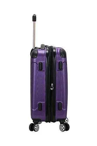 Rockland London Hardside Spinner Wheel Luggage, Purple, Carry-On 20-Inch