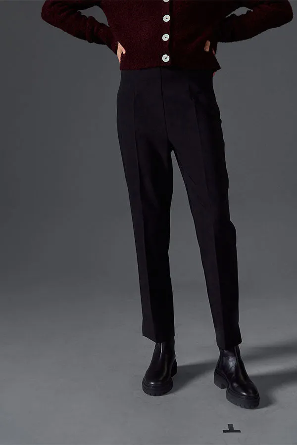 Rodier BLACK ELASTICATED CIGARETTE TROUSERS