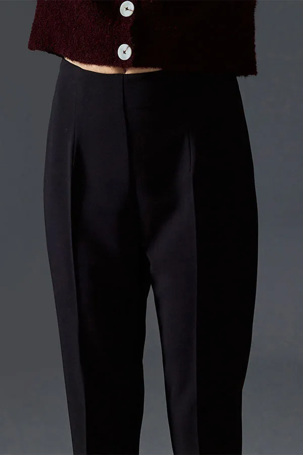 Rodier BLACK ELASTICATED CIGARETTE TROUSERS