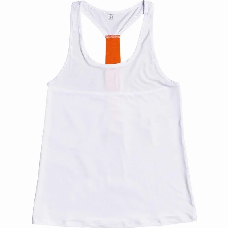 Roxy SATURDAY NIGHT ALRIGHT - TECHNICAL VEST TOP FOR WOMEN WHITE