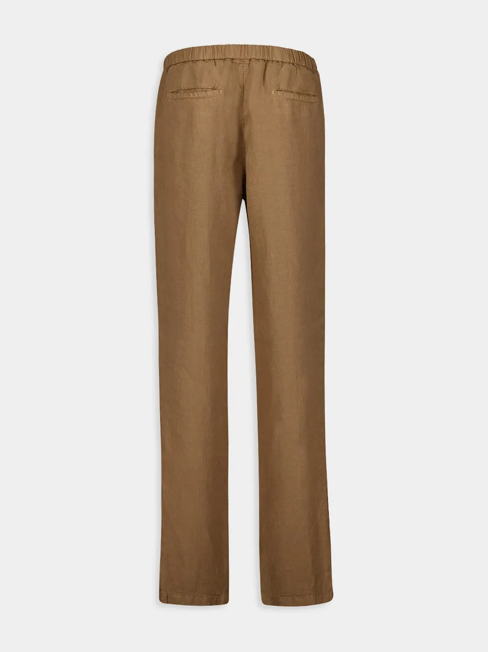 Sand Tailored Linen Trousers