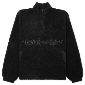 Script Sherpa Pullover - Black