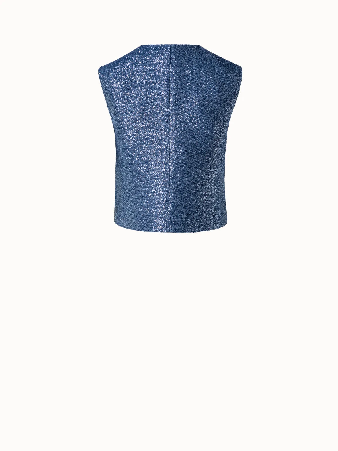 Sequins Vest in Wool Blend