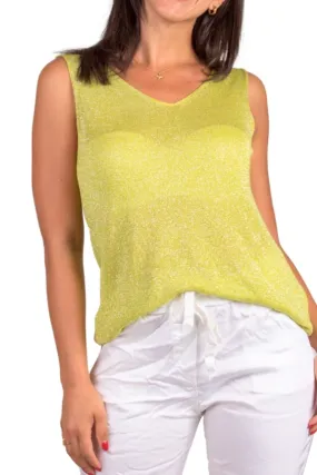 Shimmer V-Neck Tank