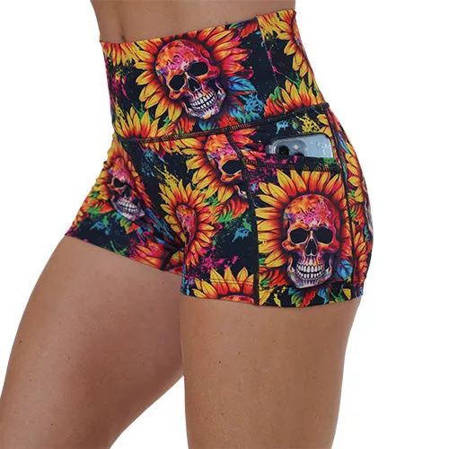 Shorts | Skull Flower