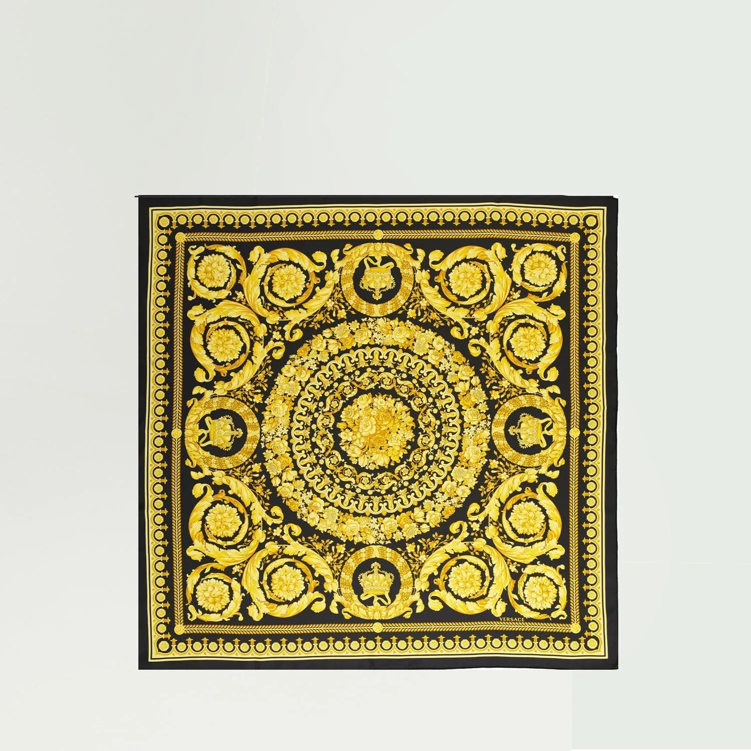 Silk Scarf with Baroque Print