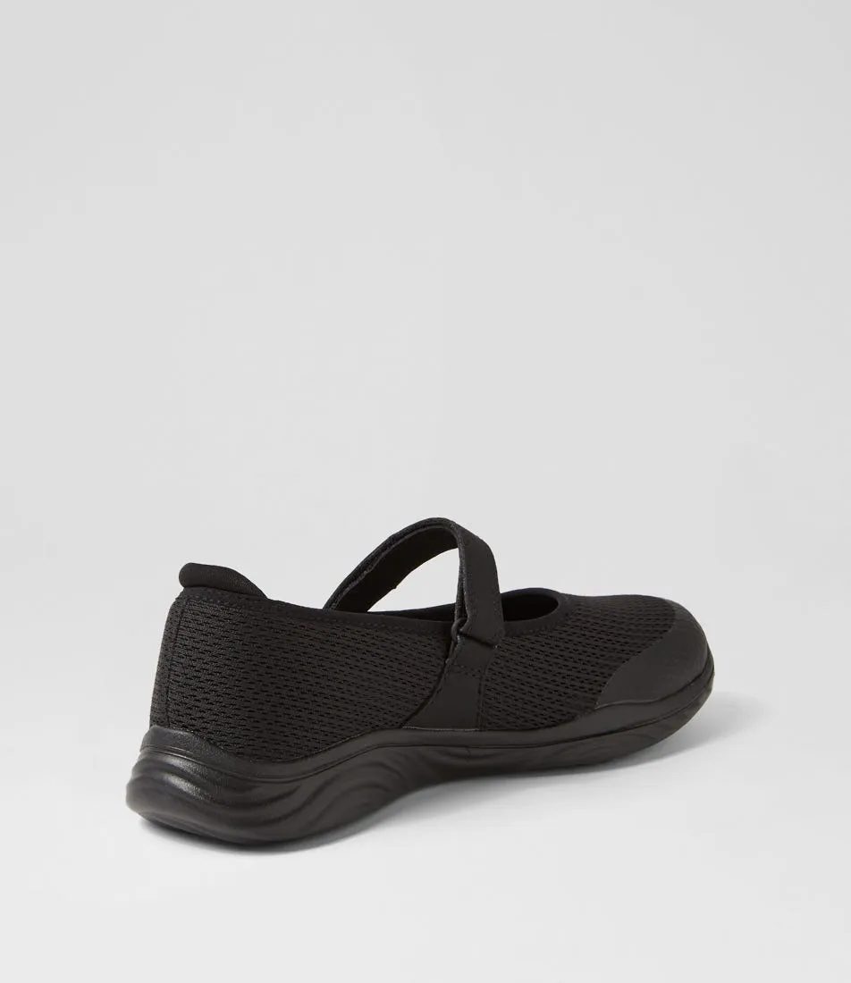 SKECHERS On The Go Ideal Black Fabric Sneakers