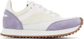 Spalwart White & Purple Tempo Sneakers