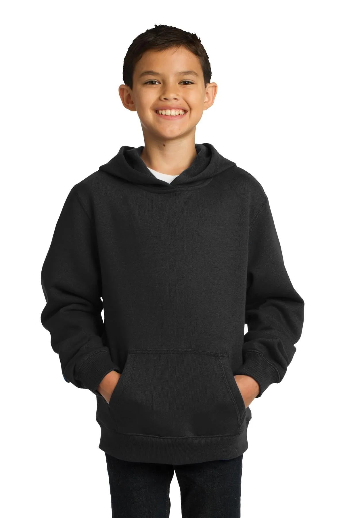 Sport-Tek YST254: Youth Pullover Hooded Sweatshirt