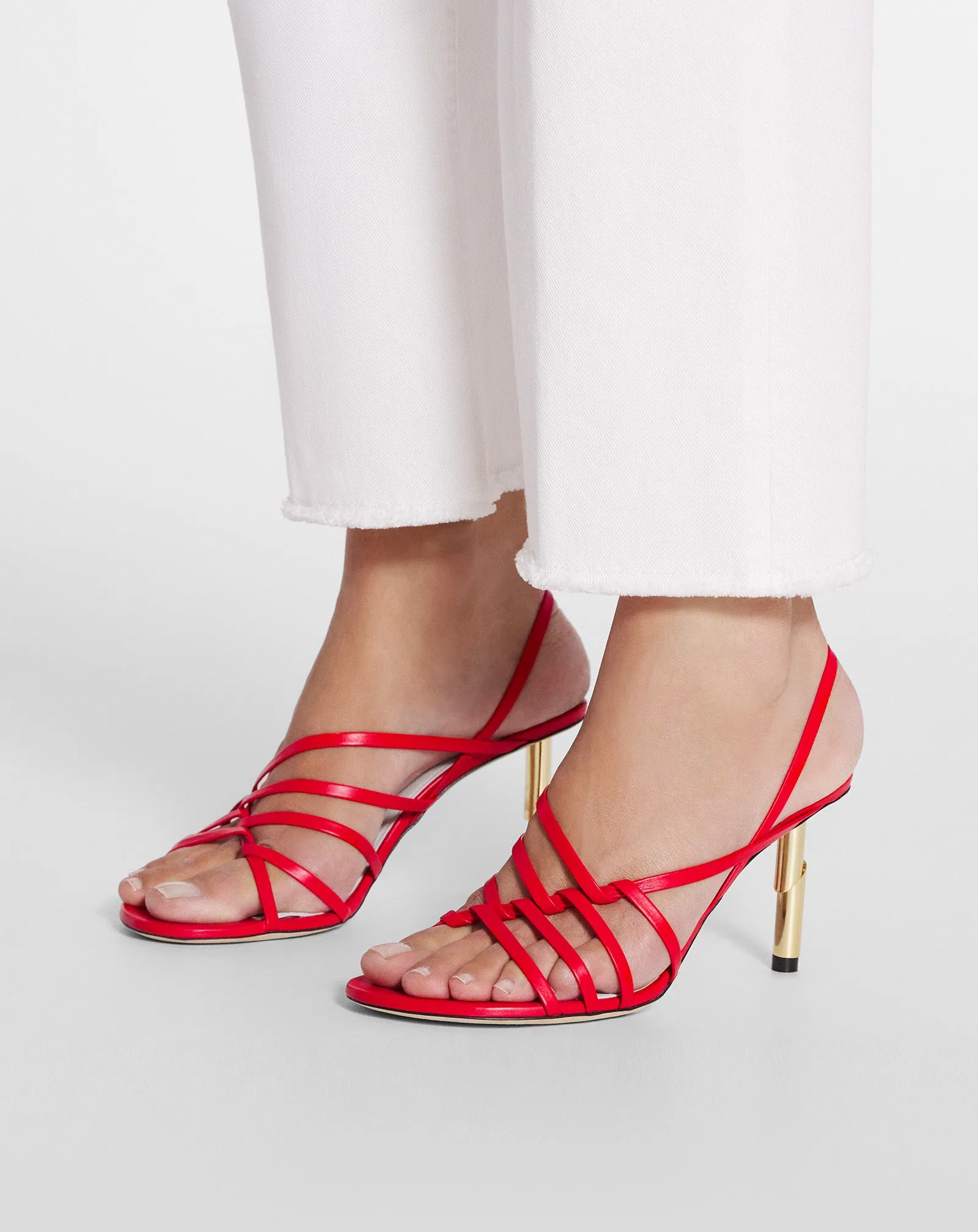 SQUENCE BY LANVIN LEATHER SANDALS