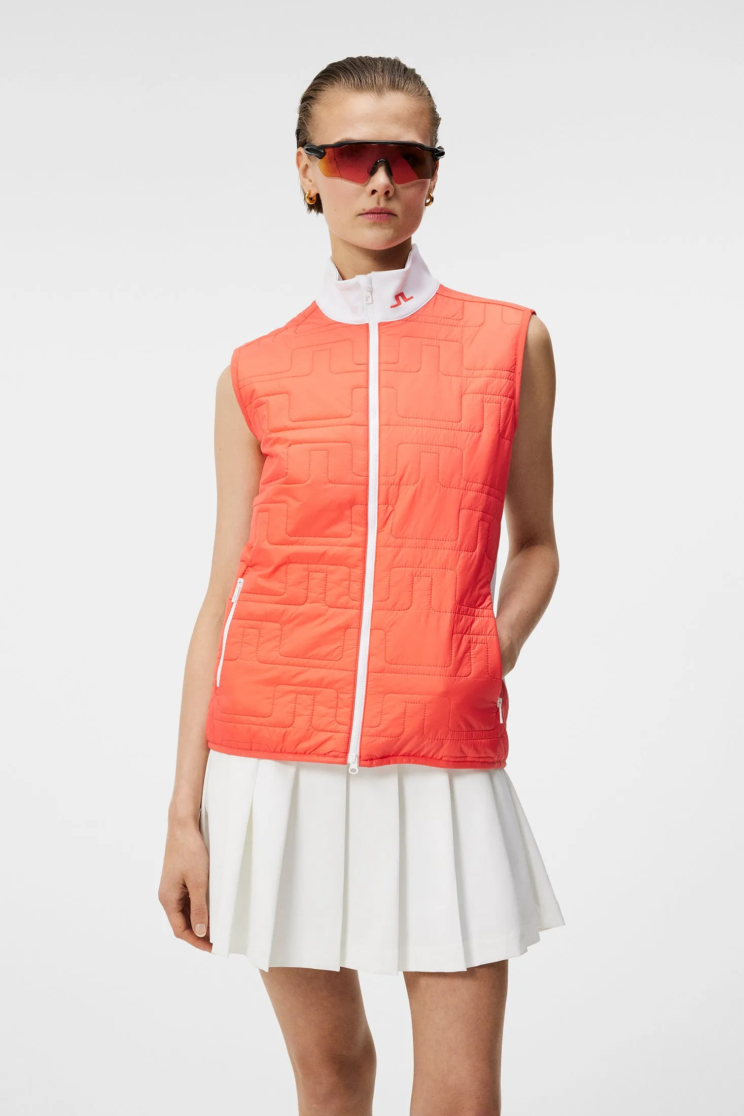 Stefania Hybrid Vest / Hot Coral