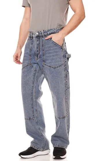 STONES Mr. Wayne Herren Stonewashed-Jeans locker geschnittene Hose 10014-10030 036 Hellblau