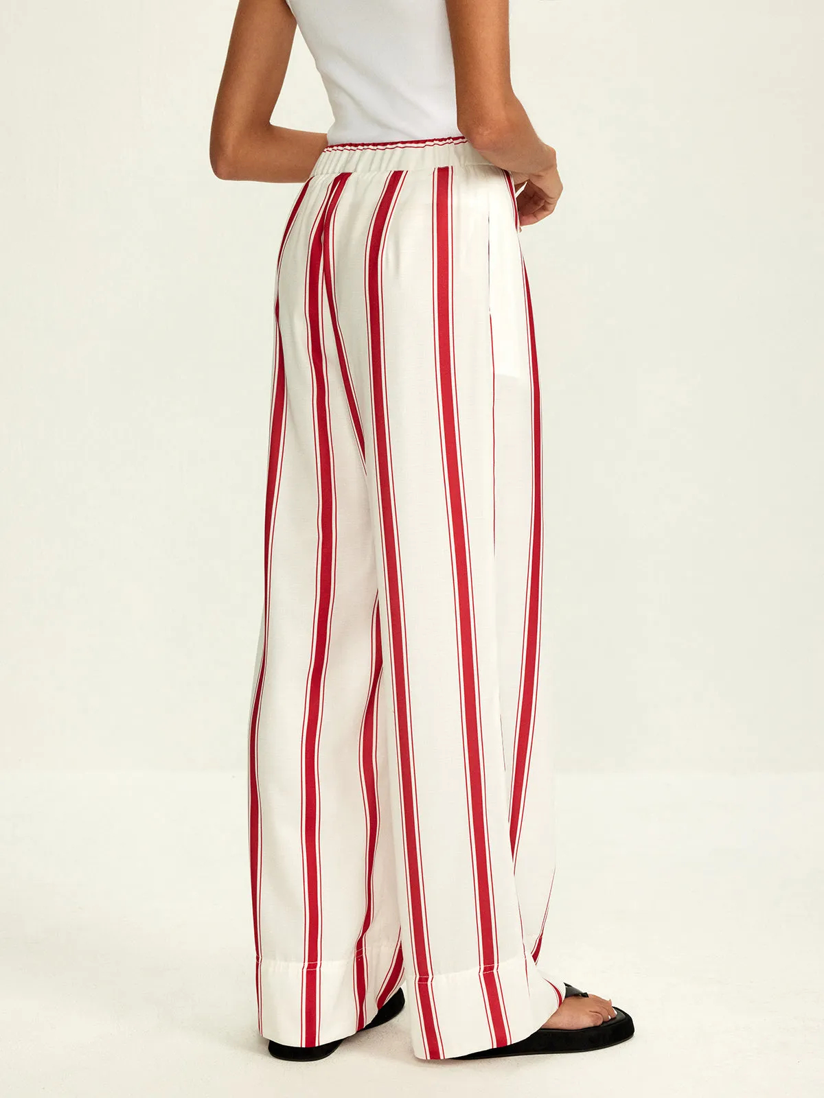 Striped Wide Leg Pants