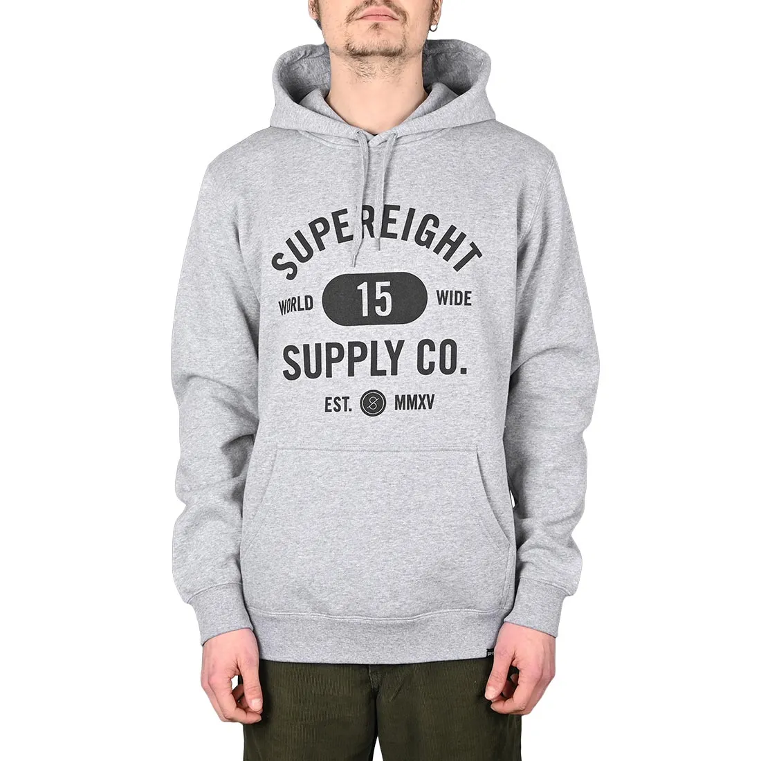 Supereight Supply Co Worldwide Pullover Hoodie – Athletic Heather