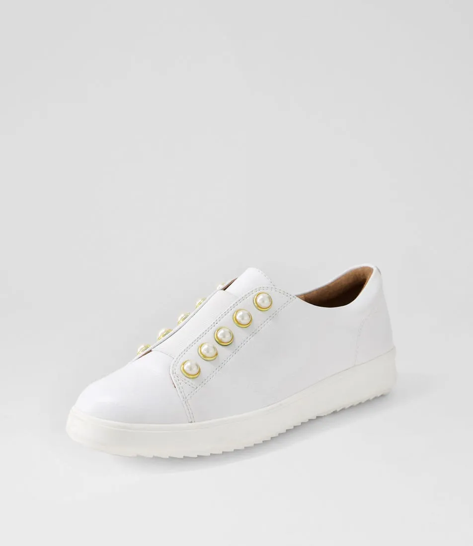 SUPERSOFT Zooly White Leather Sneakers