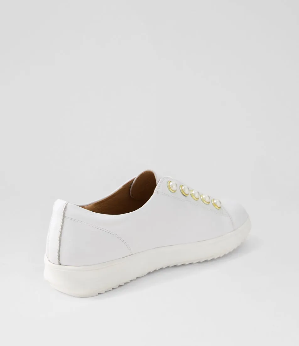 SUPERSOFT Zooly White Leather Sneakers