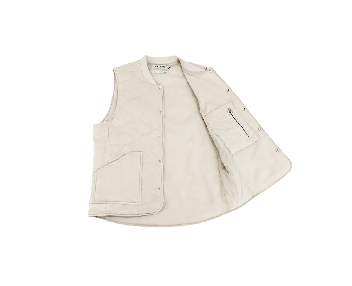 Taikan   Quilted Vest Dune