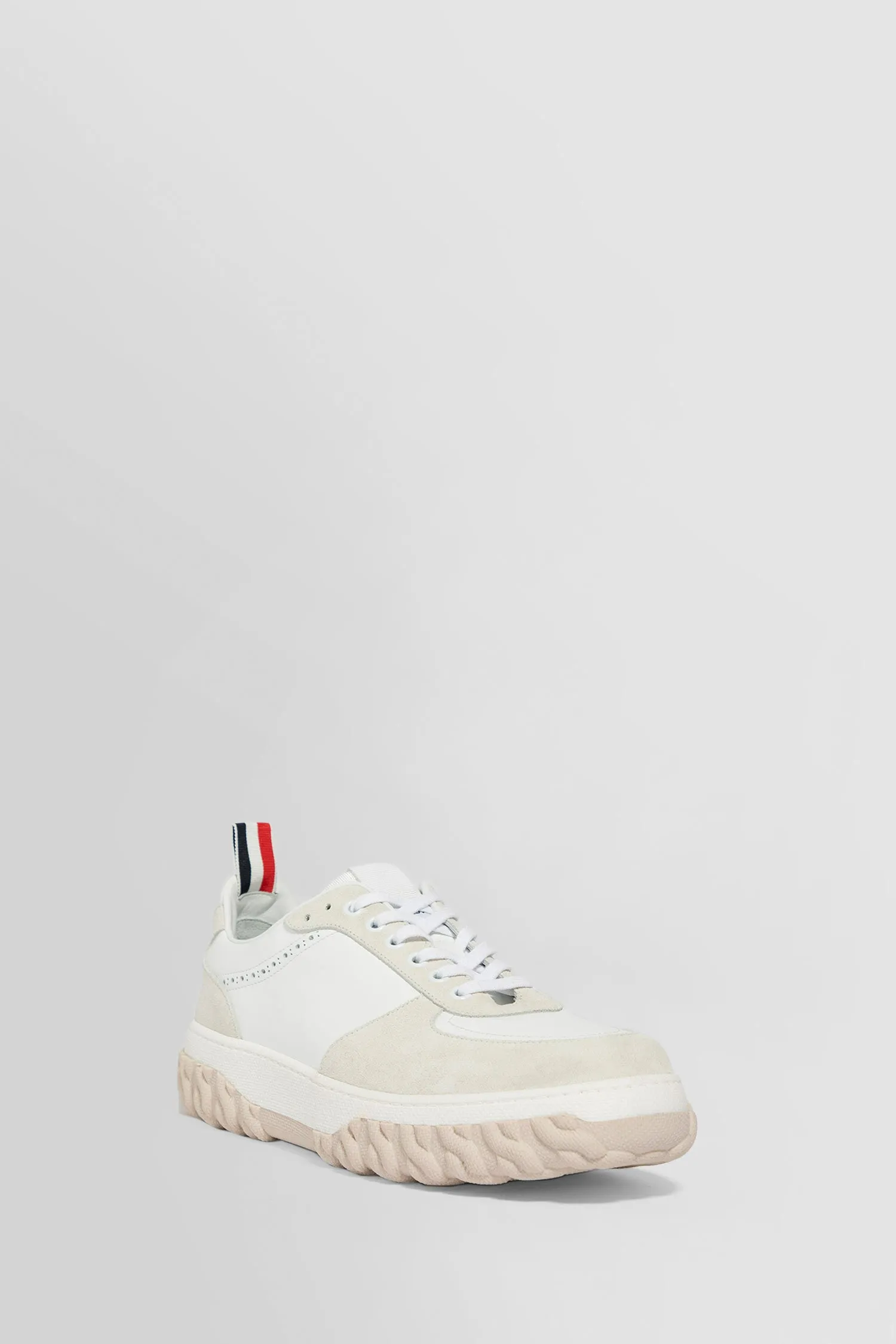 thom browne letterman sneakers in vitello calf