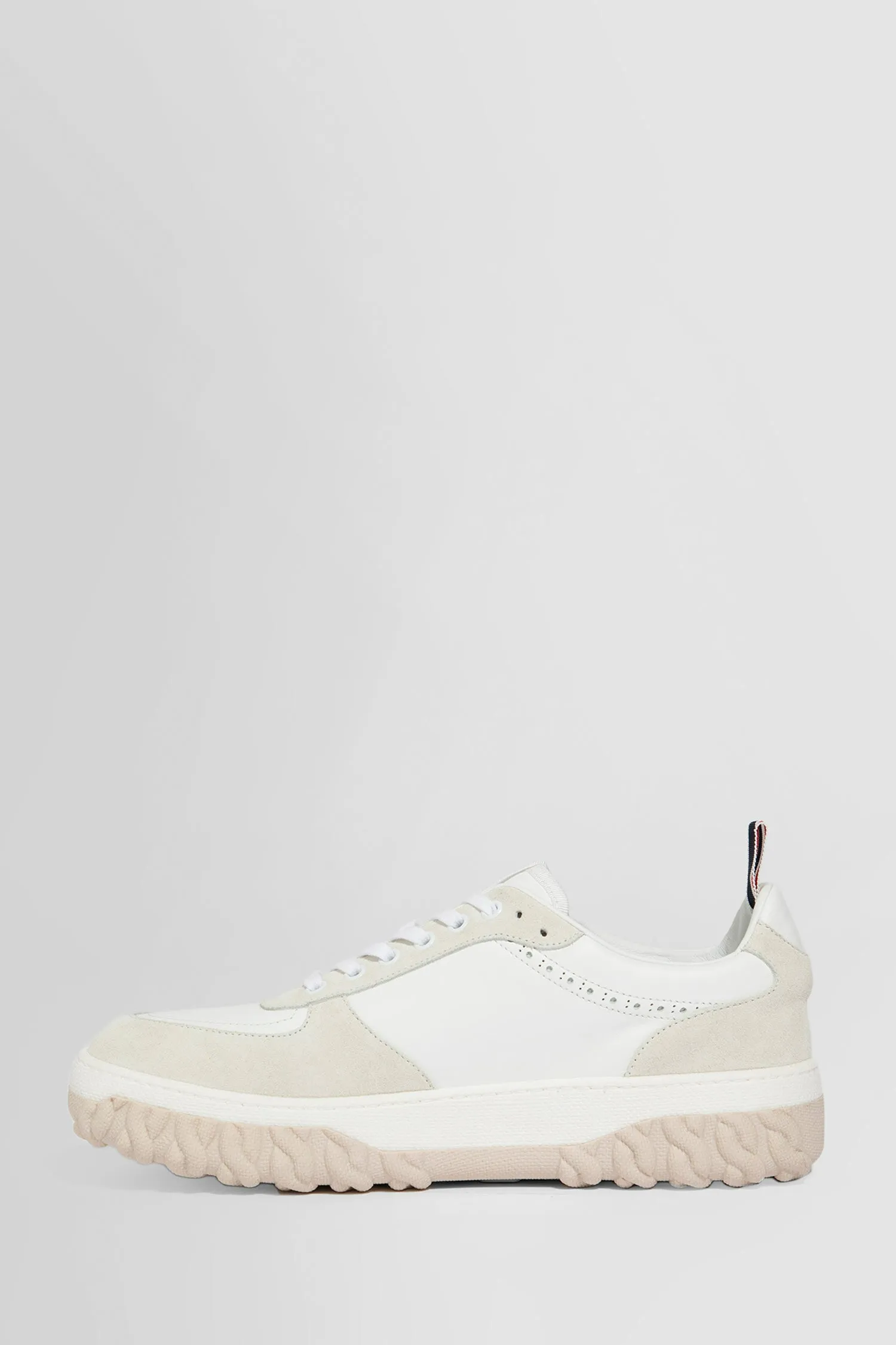 thom browne letterman sneakers in vitello calf