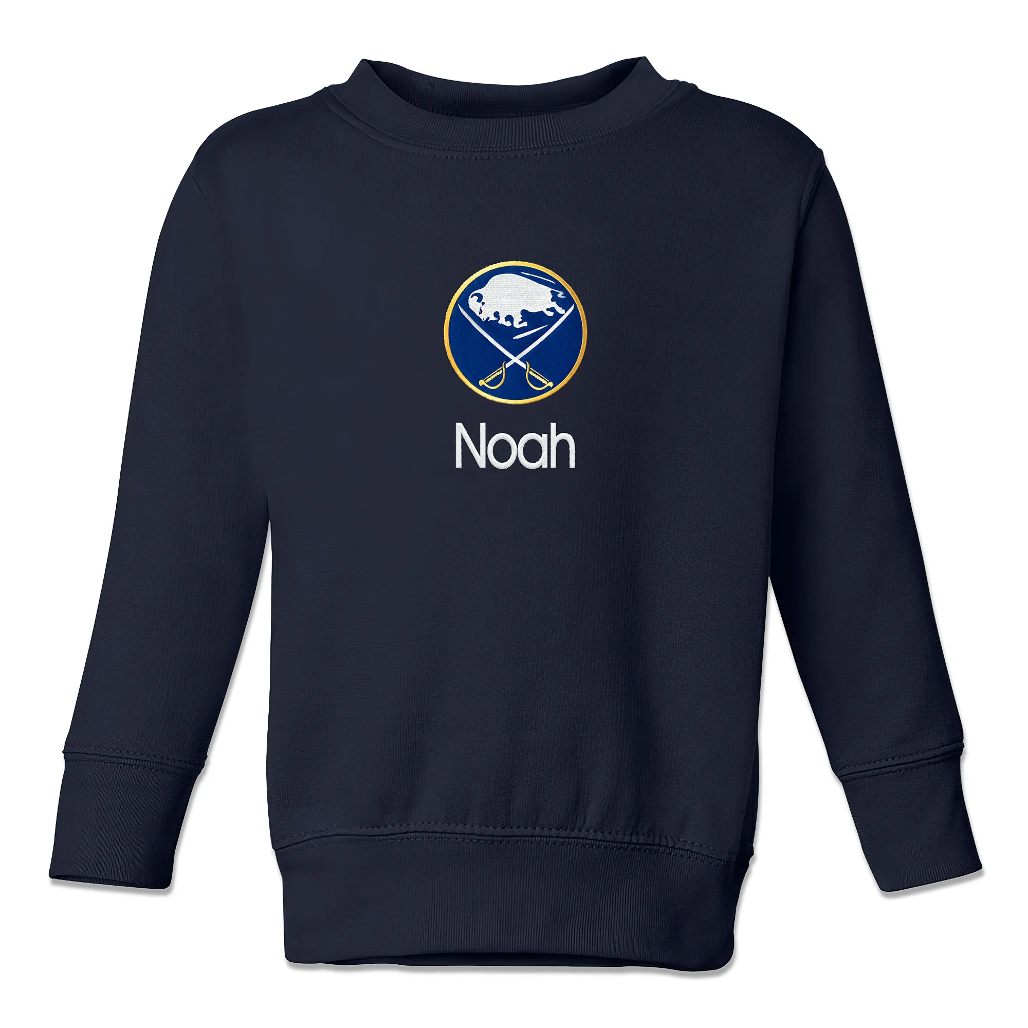 Toddler Buffalo Sabres Navy Personalized Pullover Sweatshirt