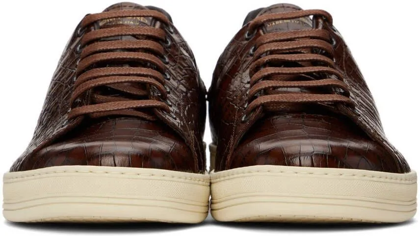 TOM FORD Brown Warwick Sneakers