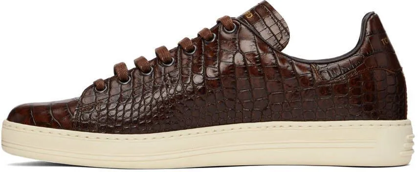 TOM FORD Brown Warwick Sneakers