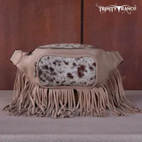 Trinity Ranch Genuine Hair-On Cowhide Fringe Belt Bag