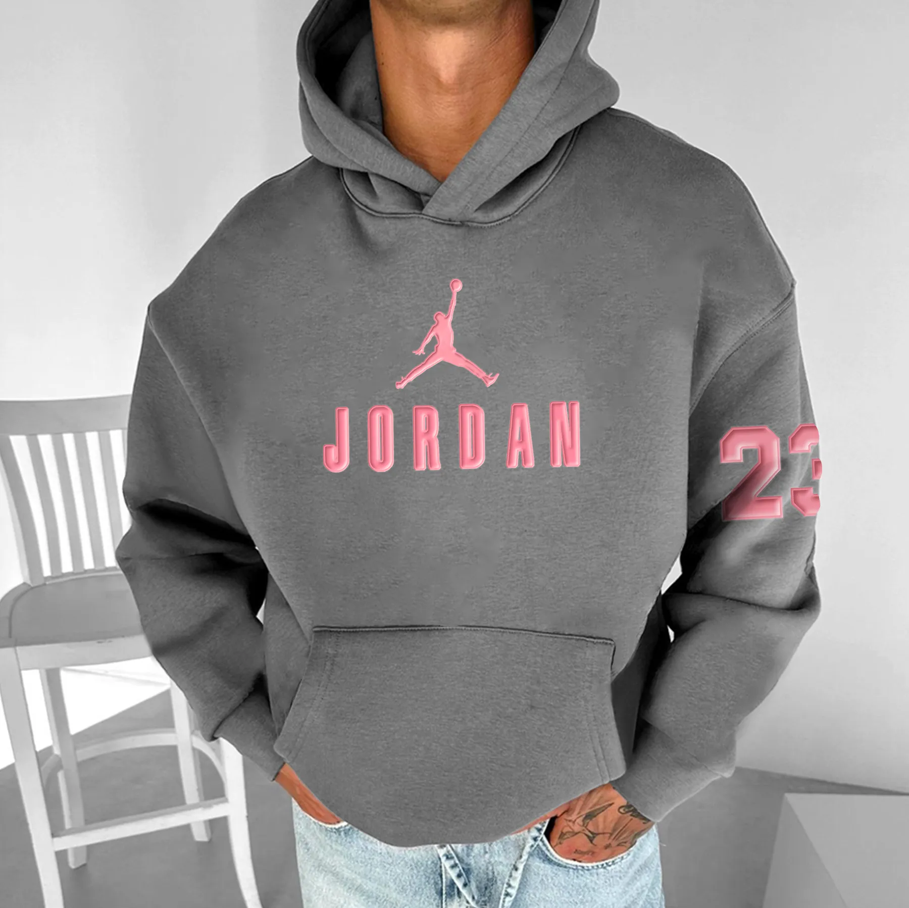 Unisex Jumpman Printed Casual Hoodie 