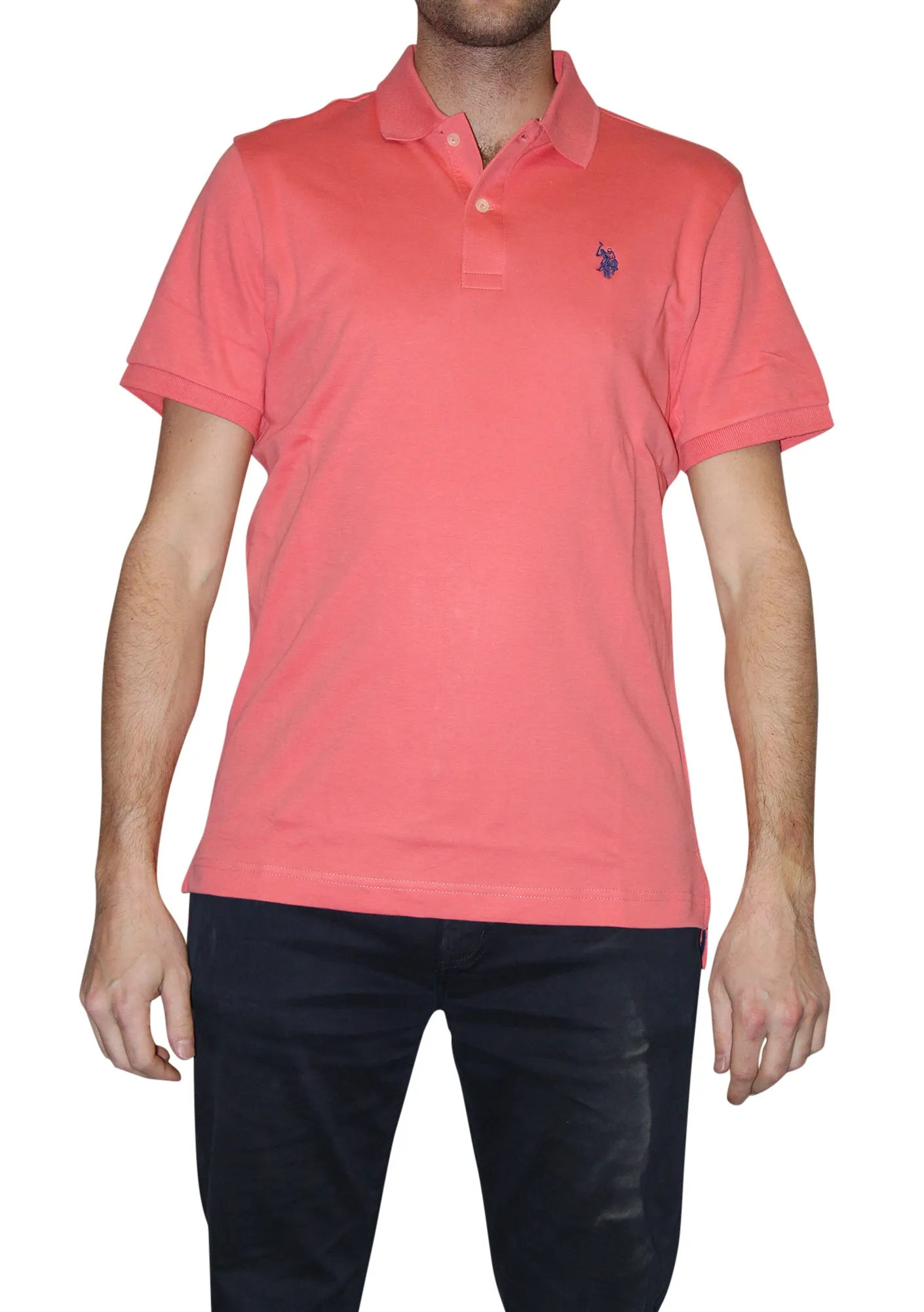 U.S. Polo Assn. Men's Solid Interlock Short-Sleeve Polo Shirt