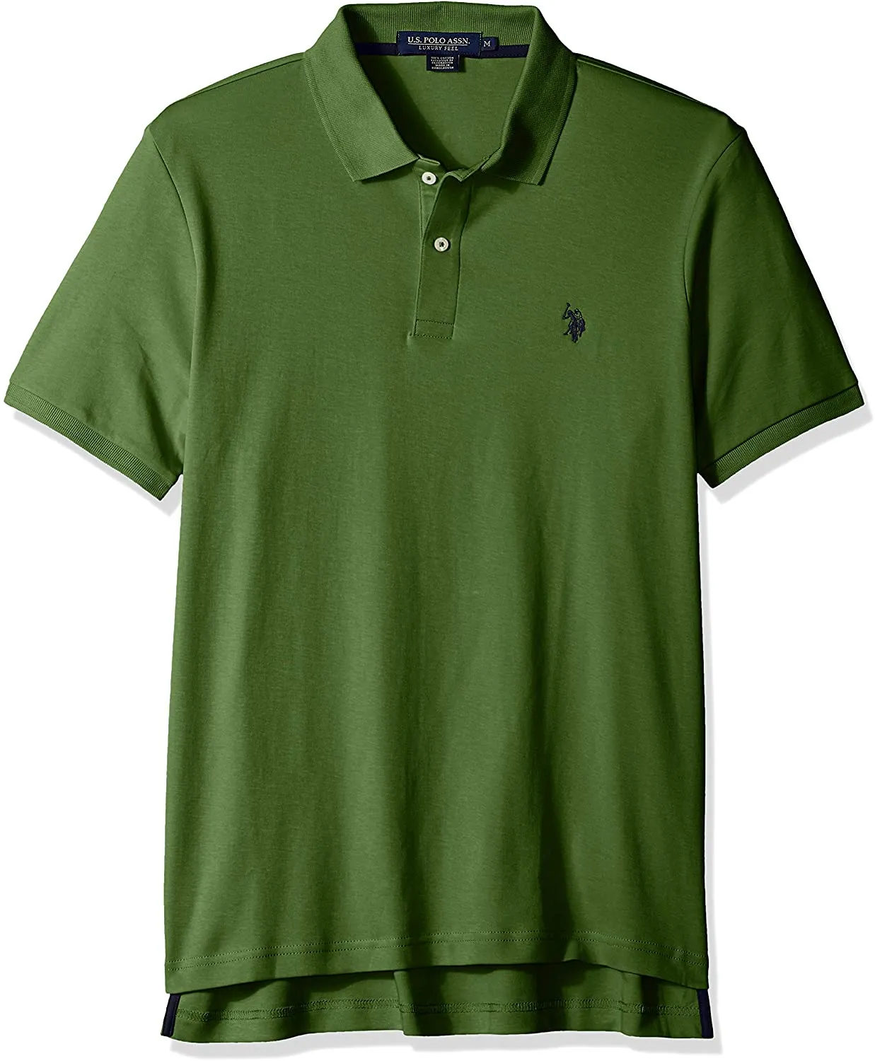 U.S. Polo Assn. Men's Solid Interlock Short-Sleeve Polo Shirt