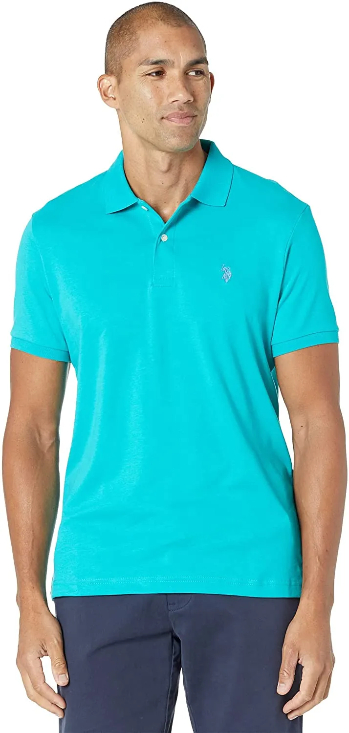 U.S. Polo Assn. Men's Solid Interlock Short-Sleeve Polo Shirt