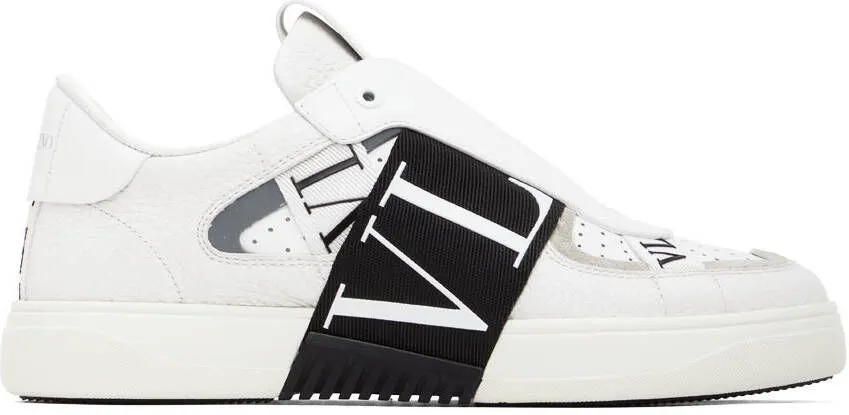 Valentino Garavani White & Black VL7N Low-Top Sneakers