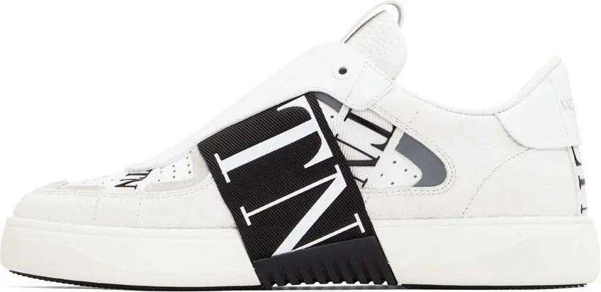 Valentino Garavani White & Black VL7N Low-Top Sneakers