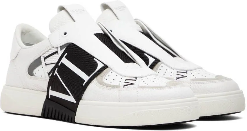 Valentino Garavani White & Black VL7N Low-Top Sneakers