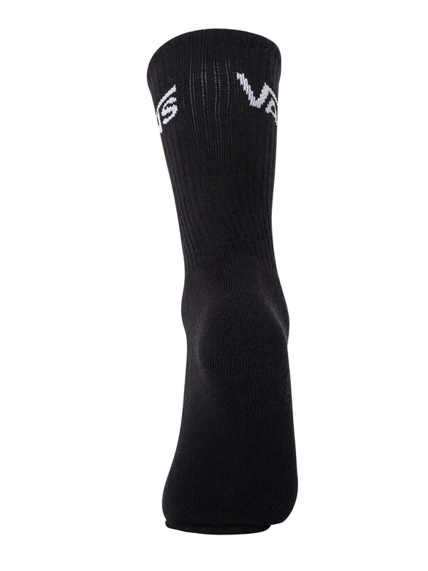 Vans 3 Pack Shoe Socks - Black/White