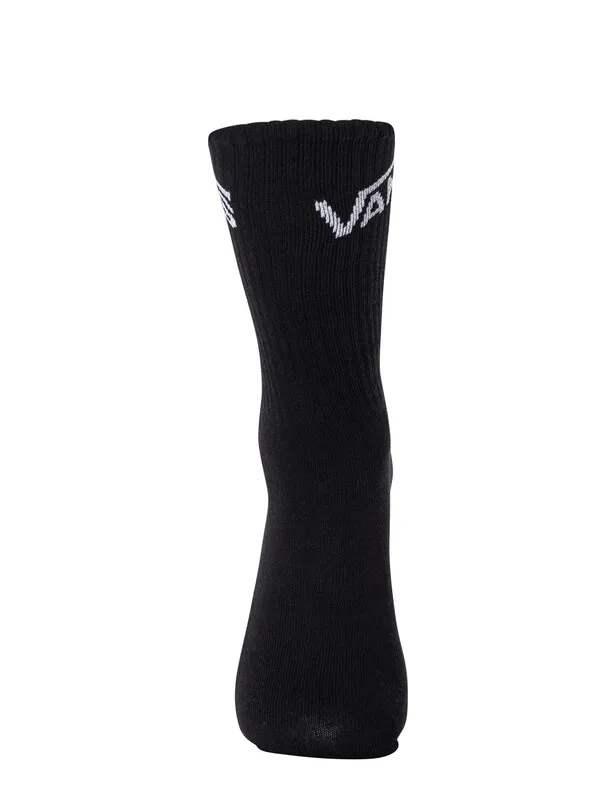 Vans 3 Pack Shoe Socks - Black/White