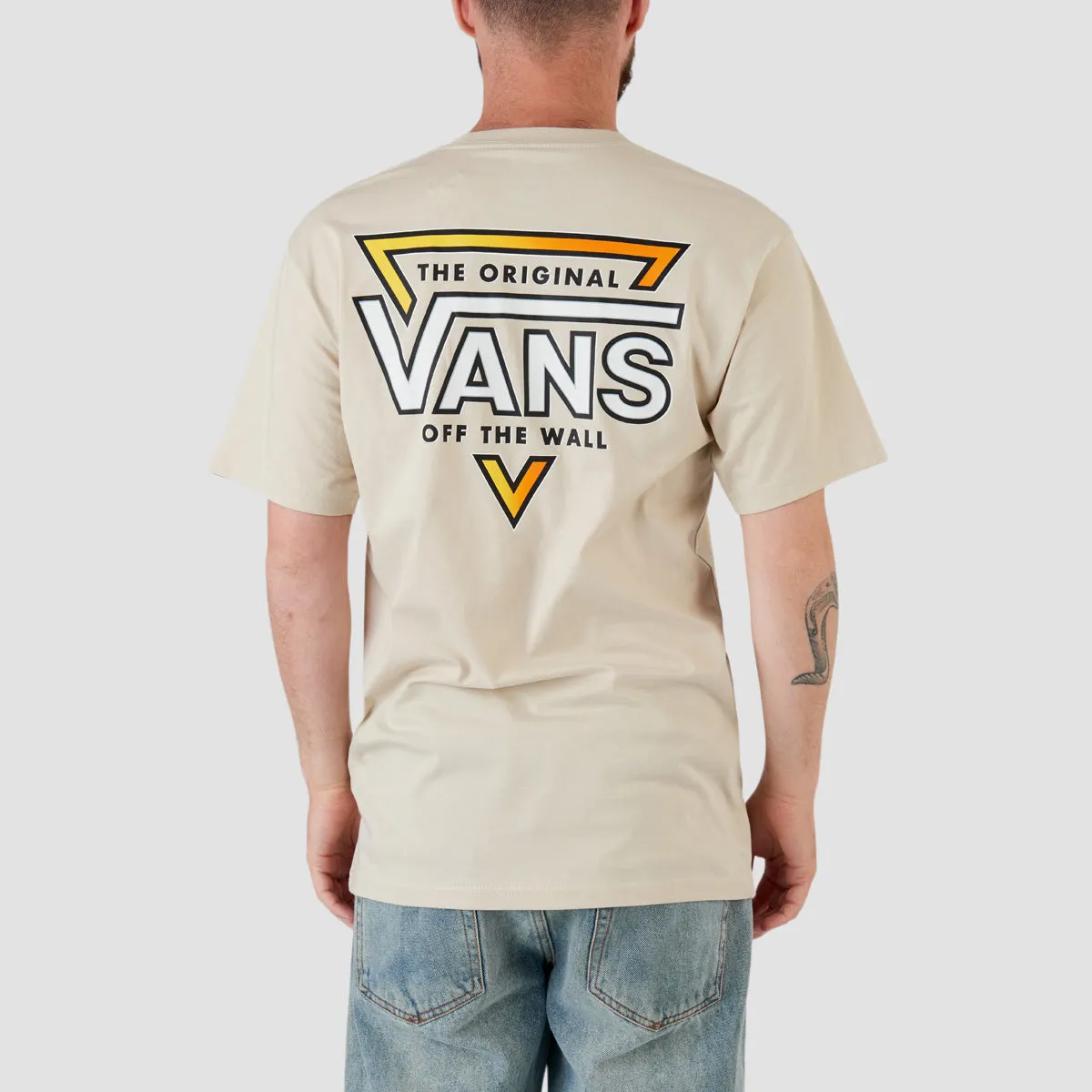 Vans Og Tri Vee T-Shirt Oatmeal