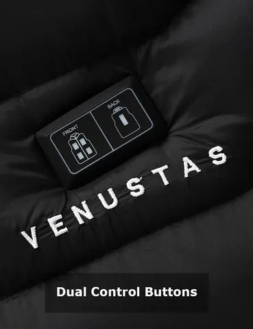 Venustas Heated Jacket 7.4V With Heating Areas Control Button For Unisex