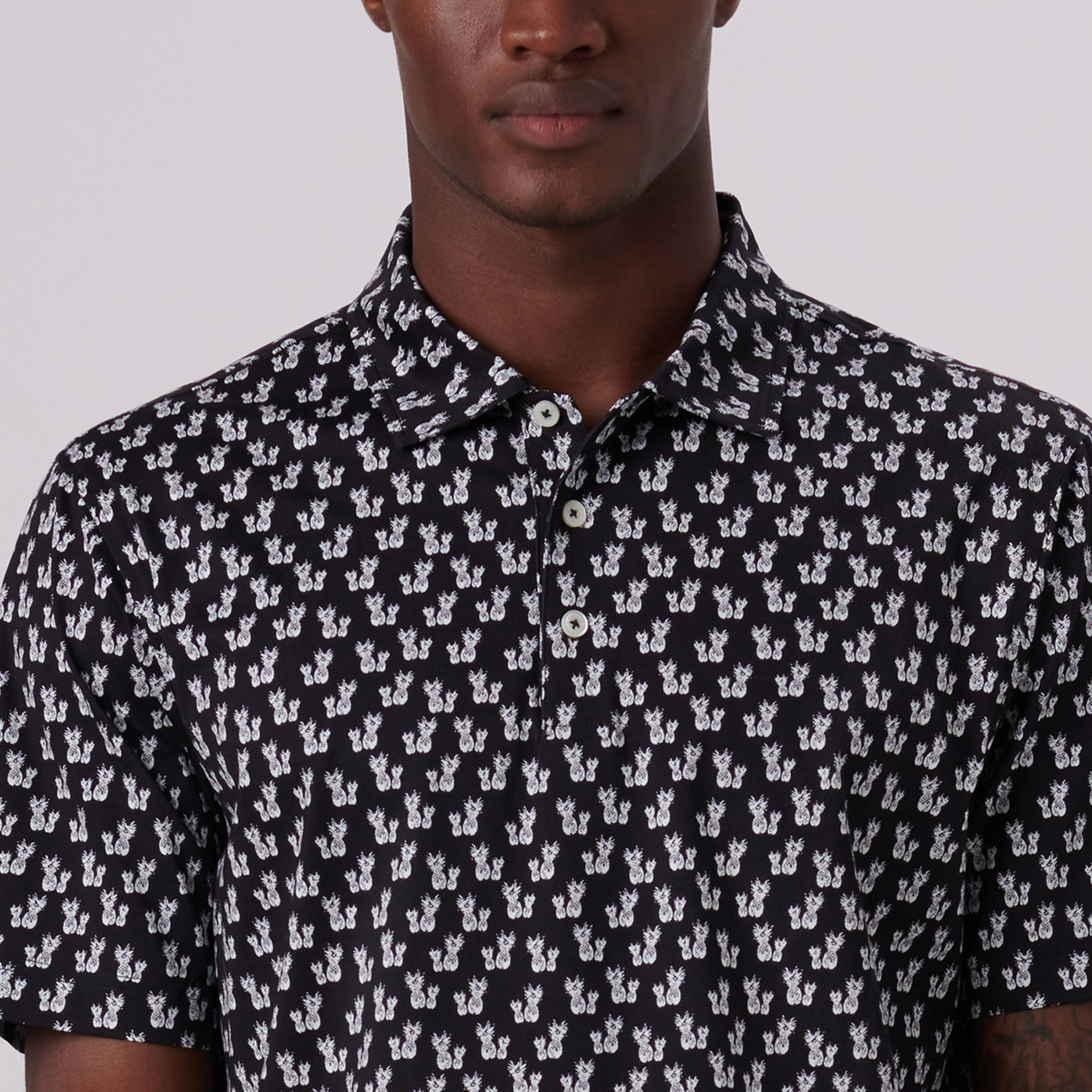 Victor Pineapples Print OoohCotton Polo